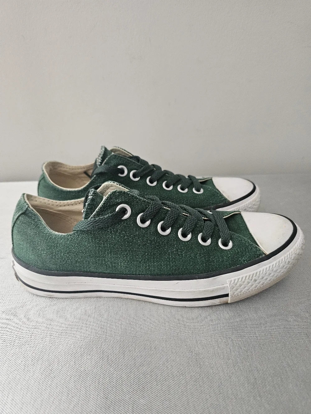 CONVERSE All Stars Youth Emerald Green Low Cut Sneakers, Shoes